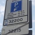 Borden tussen parkeerzones