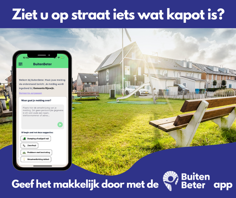 BuitenBeter bankje speeltoestel afvalbak