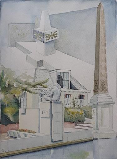 Kunstwerk van drie monumenten in Rijswijk.