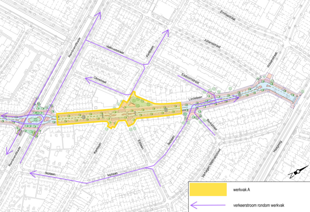 Bereikbaarheid en verkeerssituatie werkzaamheden Lindelaan