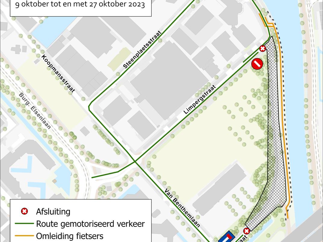  Verkeersmaatregelen werkzaamheden Jaagpad en Sijthoff