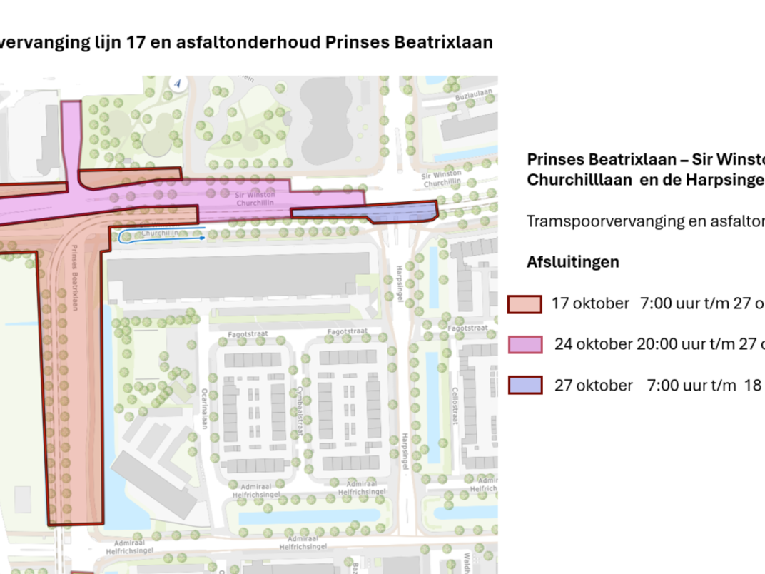 Tramspoorvervaning lijn 17