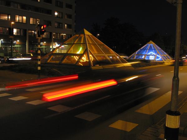 Eisenhowerplein bij nacht